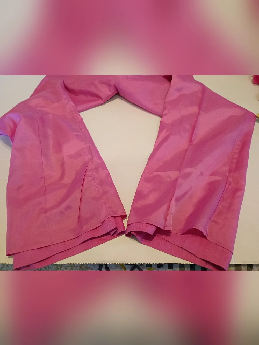 Laura Leigh‎ Women's Wide-Leg 100% Lined Linen Bright Pink Pants Sz 10